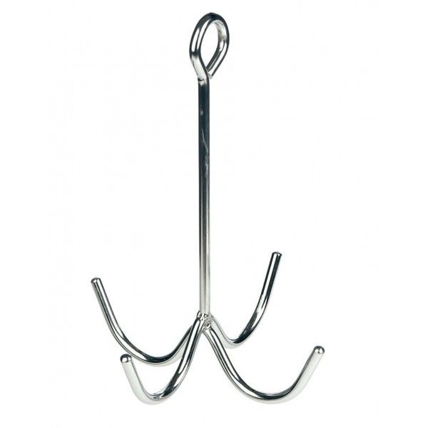 4 Prong Tack Hook - Chrome Plated