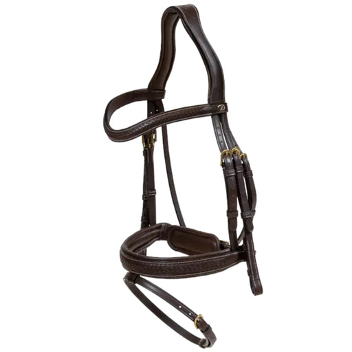 Dyon D Collection Plaited Flash Noseband Bridle With Crank