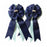 My Barn Child Show Bows Navy Swiss Dot on Sky Blue