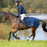 Rambo Waterproof Fleece Exercise Sheet by Horseware Ireland Navy Silver