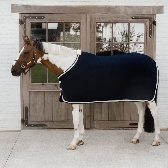 Kentucky Fleece Rug Plaited Rope Navy