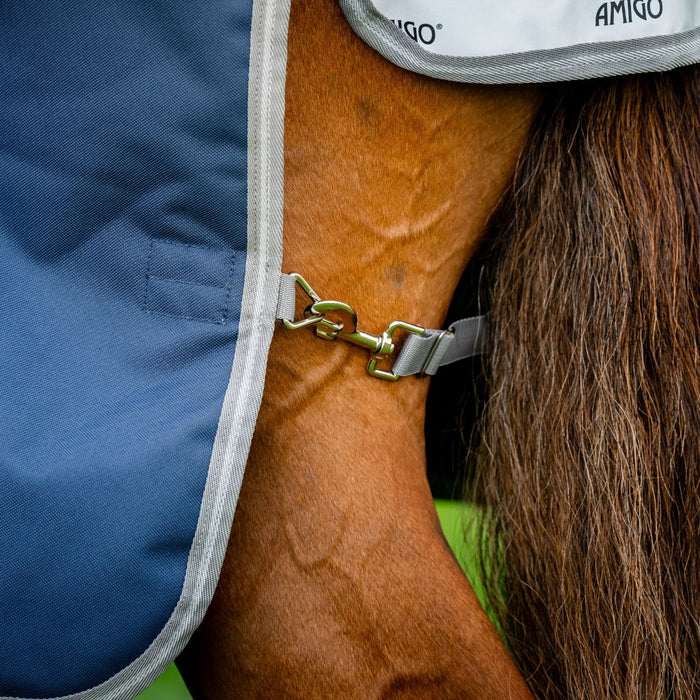 Amigo 1200D Plus Turnout 100g by Horseware Ireland Blue Silver