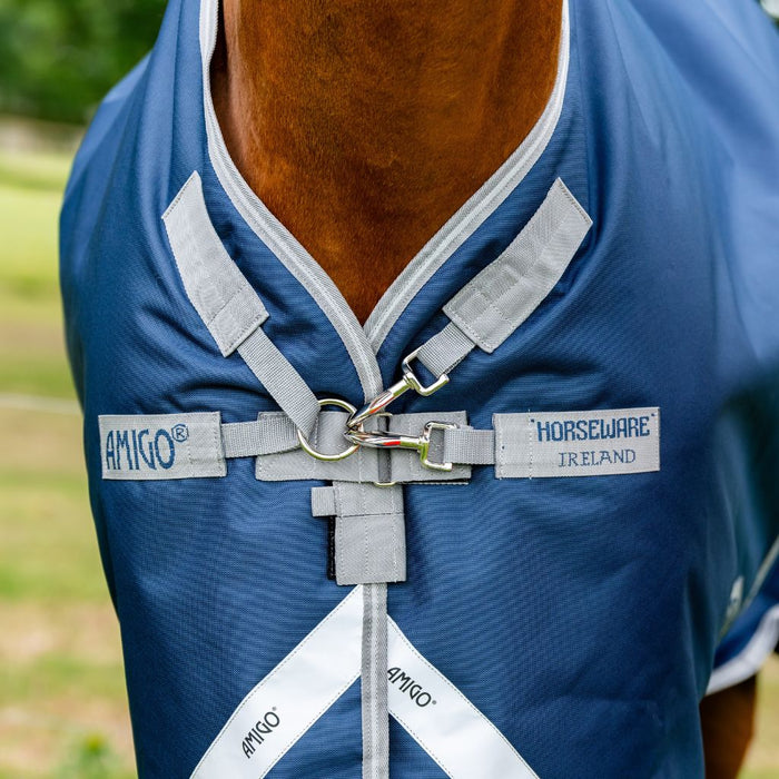 Amigo 1200D Plus Turnout 100g by Horseware Ireland Blue Silver