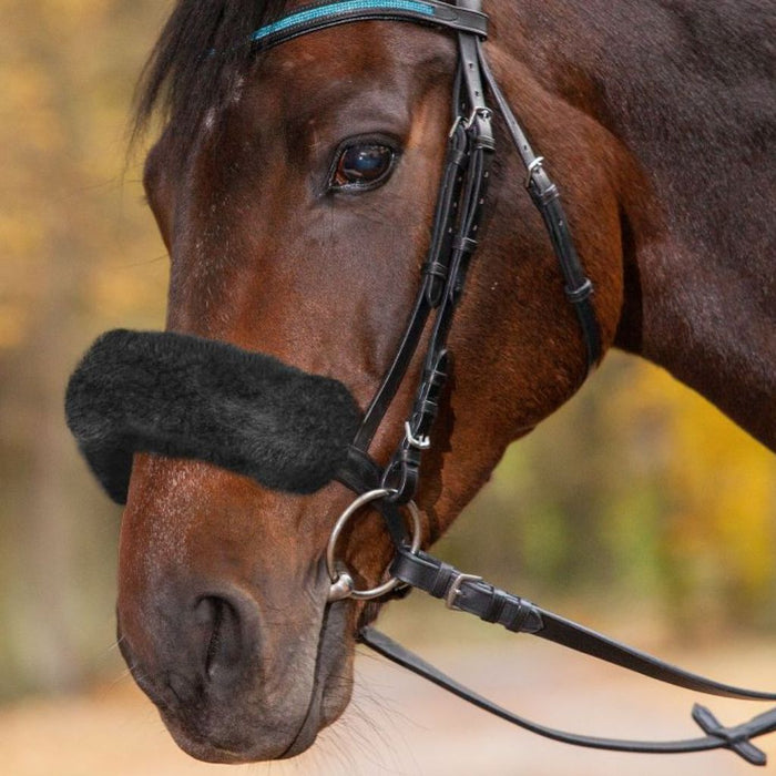 Waldhausen Lambskin Noseband Cover Black