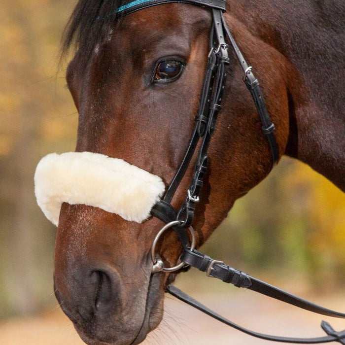 Waldhausen Lambskin Noseband Cover Natural