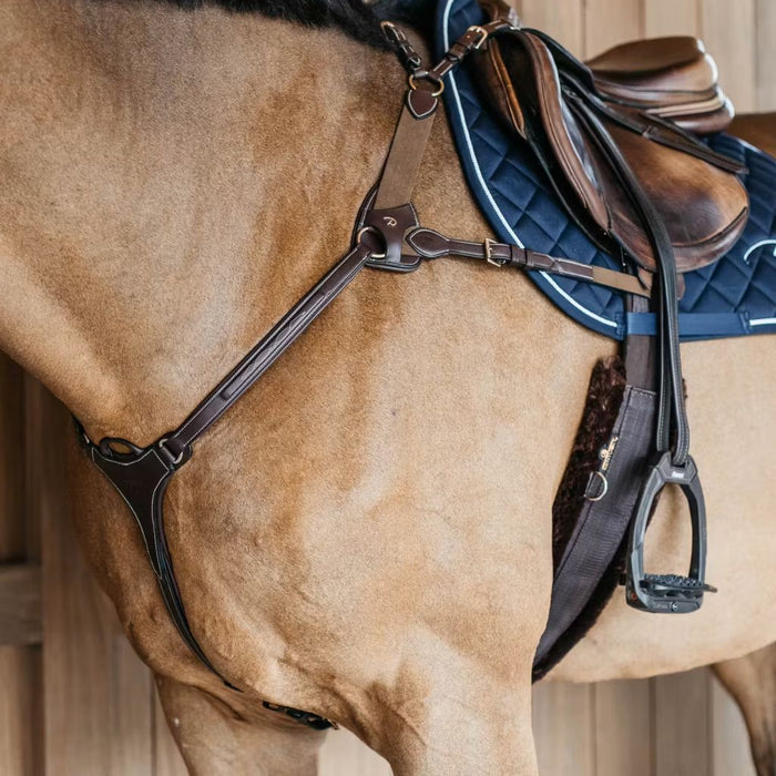 Dyon D Collection 5 Point Breastplate Brown