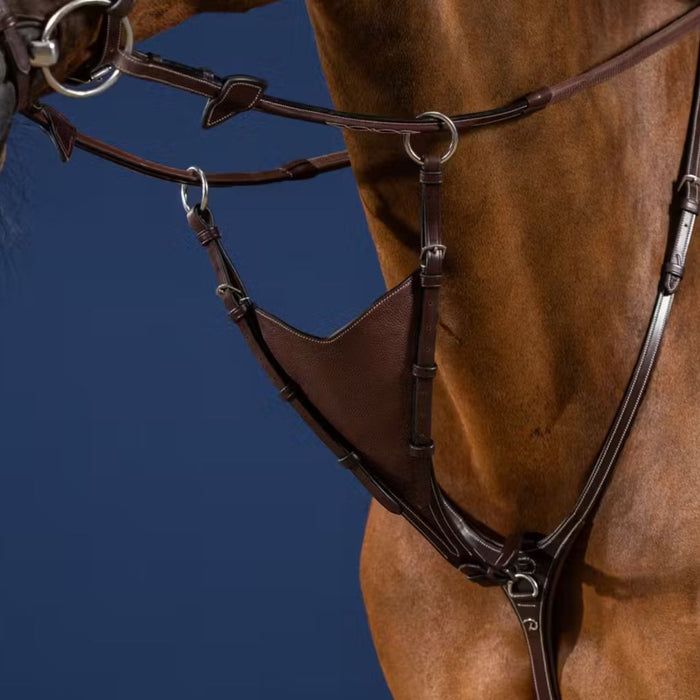 Dyon US Jumping Collection Soft Bib Martingale Attachment Brown