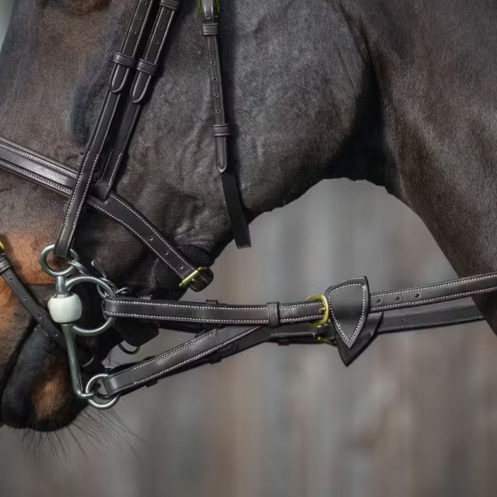 Dyon D Collection Converter Rubber Reins 1/2" with 7 Leather Stops