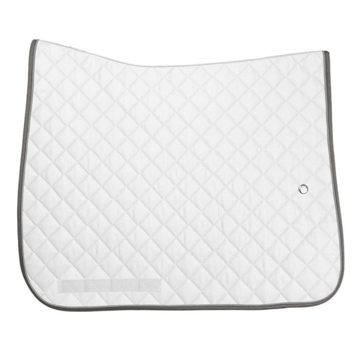 Ogilvy Dressage Profile Pad Regular White Silver Grey Charcoal Grey