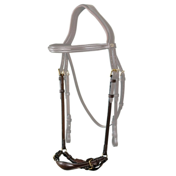 Dyon D Collection Drop Rope Noseband Brown Full